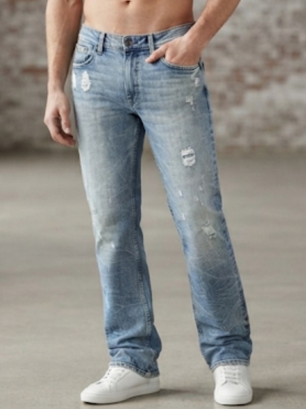 ARMANI EXCHANGE A|X Vintage Y2K Bootcut Jeans Distressed Size 31 Short